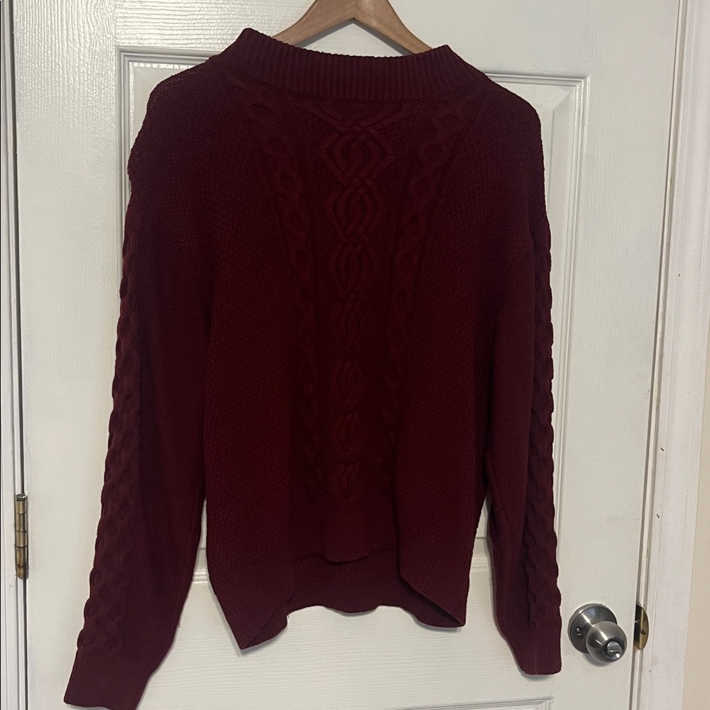 Urban Outfitters Maroon Knit Sweater